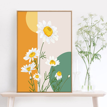 To Yang Flower Open Cross Stitch 2022 New Line Embroidered Living Room Brief vertical version Xuanguan Little piece Bedroom 2020 yourself embroidered