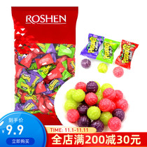 Ukraine imported Rusheng small sour candy fruit hard candy mixed flavor Russian snack candy 900g