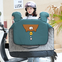 Electric car windshield is winter velvet thickened small rainproof battery motorcycle cold female tram waterproof windproof cover