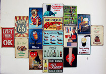 Tin painting Bar Cafe decoration painting American country retro poster poster painting beer painting wall hanging decoration painting