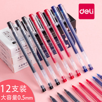 Able Large-capacity Middle Sex Pen Students With Exam Full-Tube 0 5 Black Sign Pen Minimalist Business Water Pen Old