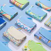 Picnic mat Spring outing moisture proof mat Picnic cloth Outdoor portable waterproof picnic beach mat outing thickened ins wind