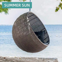 Minjuku Creative Villa Balcony Vine choreography Terrace Bed Bird Nest Landing Chair Outdoor Swing large hanging chair Courtyard Garden