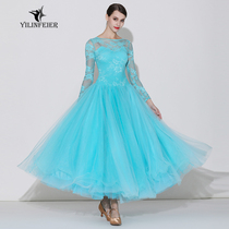 Elin Feier lace new modern dance dress S7031 national standard dance costume ballroom dance waltz dress