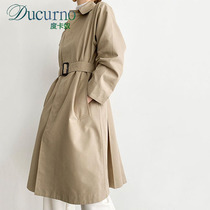 Ducurno High-end Windsuit Woman 20 years Fall In English Inn Wind Plexu Skirt Hem Style Lace with Long Jacket Tide in the Ducurno
