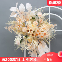 Wedding props wedding simulation manual flower wedding hall window decoration scene layout wedding photo Area background wall