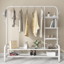 Clothes drying rack floor folding simple indoor cool bedroom drying rack household multifunctional single pole hanging hanger