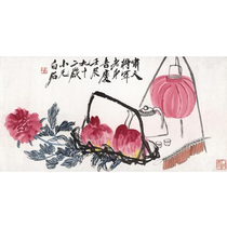 Art Derivatives] Qi Baishi Mandang ji Qingtu Xuan paper copying of handmade toslice living room hanging painting