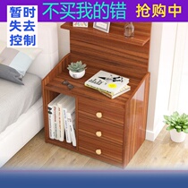 Durable rental room with drawer anchor minimalist length 50 width 30 height 80cm bedside cabinet wooden small