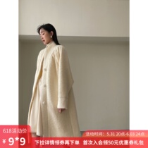 White Snow Princess White Broadtype Retro Wool Coat 2021 New Gentle Fur Coats