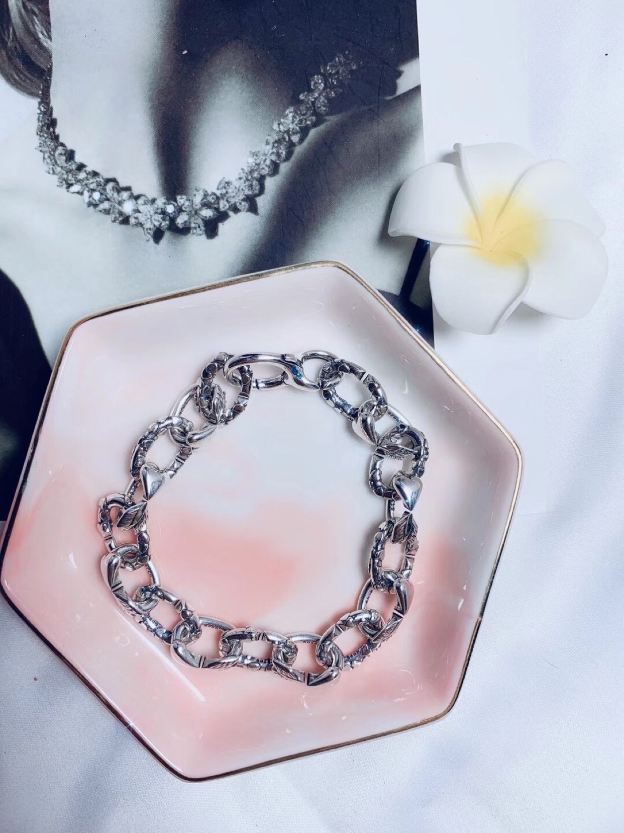 925 pure silver ornament This overconnection is a custom made special beat does not support seven days no reason to withdraw the goods