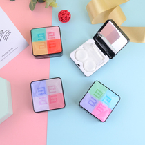 Creative Texture Fancy Care Kit Contact Lens Box Beauty Pupil Box Myopia Double Link Box Ins Teenage Girl Day Invisibility