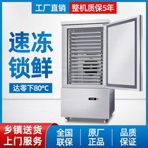 Sub-zero commercial low temperature frozen cabinet sea cucumber dough embryo fried dough sticks dumpling steamed buns frozen refrigerator extremely fast freezing machine
