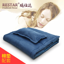 Autumn and winter office lunch break folding bed matching corduroy breathable cotton pad non-slip anti-slip mattress