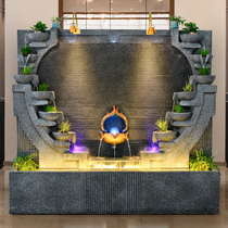 Simple European water wall fountain living room water curtain wall feng shui wheel decoration screen water wall waterscape hotel ornaments