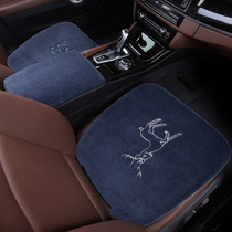  Wool car seat cushion Porsche macan cayenne A6 Audi A4L Q3 Q5L winter short velvet seat cushion monolithic