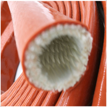 Zhongqili brand black red fireproof tube high temperature resistant casing thickened silicone rubber high temperature and high voltage cable anti -