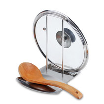 German thick 304 stainless steel pot cover holder multifunctional kitchen rack storage drain rack chopping board stand