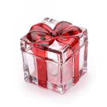 Crystal glass square sugar tank fruit tank storage tank dried fruit tank snack tank jewelry tank key tank home