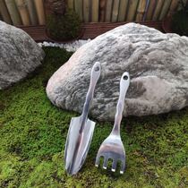 Planting new iron shovel shovels potted potted pine soil shovel gardening Outdoor digging for home-use small flower-rearing suit