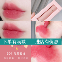 HOLD LIVE soft powder velvet foggy peach bean paste rose White plain red Brown small powder stick lipstick student