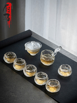 Kitchen Horse Frozen Burning glazed glass Gongfu tea with Chinese style high-end tea cup high-end home tea set Kit Gift Box