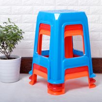 Thickened adult stool stool Domestic stool Dining Plastic Plus High Bench Bench Generous stacking Colour