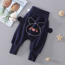 Baby pants spring autumn style 2022 new 1 boy PP pants baby 0-2-year-old child Harun pants outside wearing motion tide