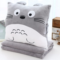 Winter thickened pillow quilt dual-use cushion artifact Nap pillow Small pillow Car coral velvet blanket Office cushion