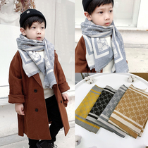 Childrens scarves winter boy wool cashmere girls autumn winter warm surrounding neck Han version male and female baby windproof shawl tide