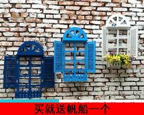 European wall wall wall wall hangs fake window decoration window shutters wall decoration window wall