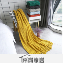 Orange Light Extravaganza Soda bed Lapping Blanket Au style American sofa Blanket Soft Clothing Blanket Bed Tailwear Yellow Blue
