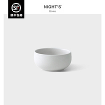 N night home Western style simple ceramic cup small Bowl creative small Bowl personality Milky White