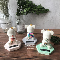 MOMOKO Private bookings Incense Plaster Small Bear Pendulum Pieces On-board Incense Coffee Ice-cream Wedding Companion Gift