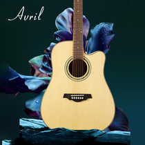 Avril Lavigne single-board guitar beginner boy and girl face single folk song 41 inch Performance Single Board guitar electric box guitar