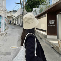 Japanese light luxury cover face sunscreen couple fisherman hat female spring and autumn sunshade male Korean version all-match bare body hat female