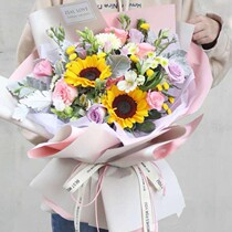 Sunflower Jiangsu Nantong City Chongchuan Tongzhou Port Gate Development Zone Co-City Physical Fresh Flower Shop Express Delivery