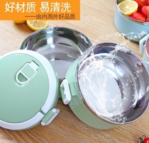 Insulated lunch box with Rice combination bedroom bedroom Bento mens simple round small portable primary school student trumpet