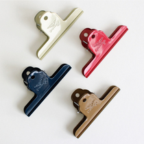 Japan HICHHTIDE PENCO RETRO GOLD BULLION COLOR METAL CONTAINED CLIP CLOSURE BILL LONG TAIL HAND TENT CLIP