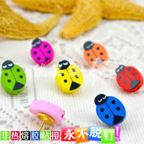 7 colors 7 grain woody beetle by nail workword color nail creative cork big head figure nail can nail wall wall nail