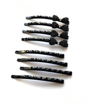 Students Ms. issuing black hairclip Diamond rhinestone bangs edge clamp head sweet new broken fa ka zi