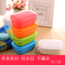 Creative Seal Portable soap box Travel with cover Mini handmade soap box Home Leachate Large number toilet bathroom