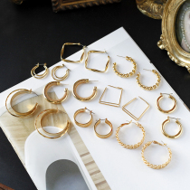 vintage overseas custom vintage modern retro 100 lap elegance minimalist ring circlip ear clip