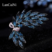 Swarovski crystal brooch pin buckle Korean luxury temperament high-end womens coat Womens coat suit corsage accessories