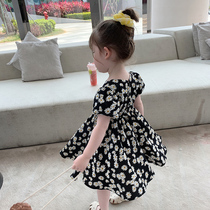 Korean childrens clothing 2021 new childrens summer dress girls foreign style little Daisy dress suspender skirt princess dress