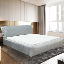 Old bed renovation refurbished bed apron self-adhesive cover bed frame full enclosure cloth cover bed frame frame frame frame frame block cloth can be customized