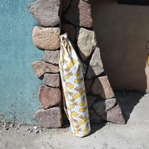 Universal backpack large-capacity travel yoga mat packaging package with canvas bag portable black