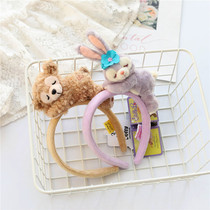 Cartoon can love star Dailu hair hoop lying sleeping Stella rabbit Tony cat Shirley Mei face wash headdress girl