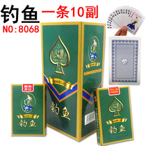 10 pairs of fishing playing cards 8068 1 free mail 100 pair of clearance poker Park creative cards