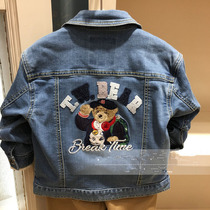 Boy soft cowboy coat Spring and Autumn new children in the big childhood clothes wear gas TKJJ 91203A